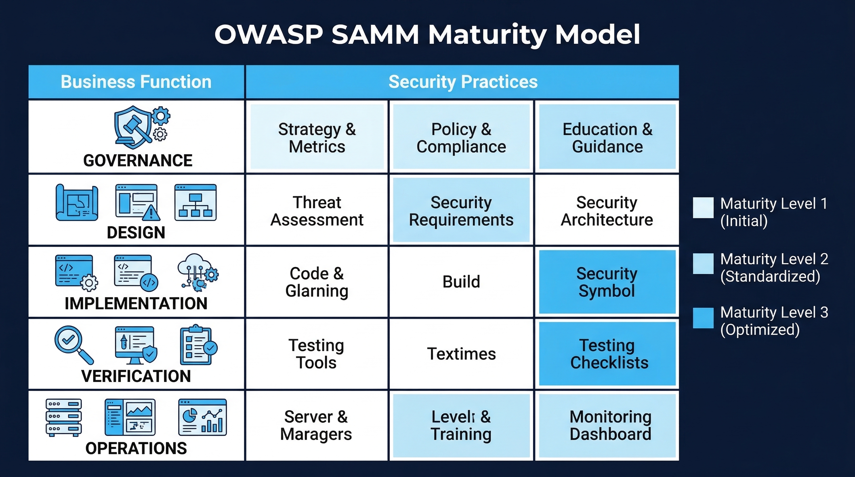 OWASP SAMM Maturity Model